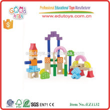 Girls Dream Series Wooden Educational Toys 40pcs Building Blocks for kids